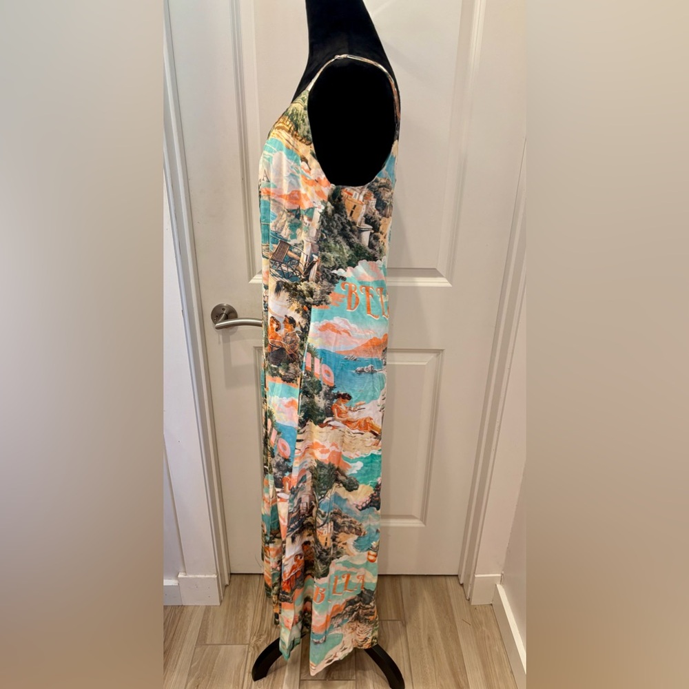 NWT Label of Love Isadora Italian scenic countryside dress - M - Picture 4 of 16